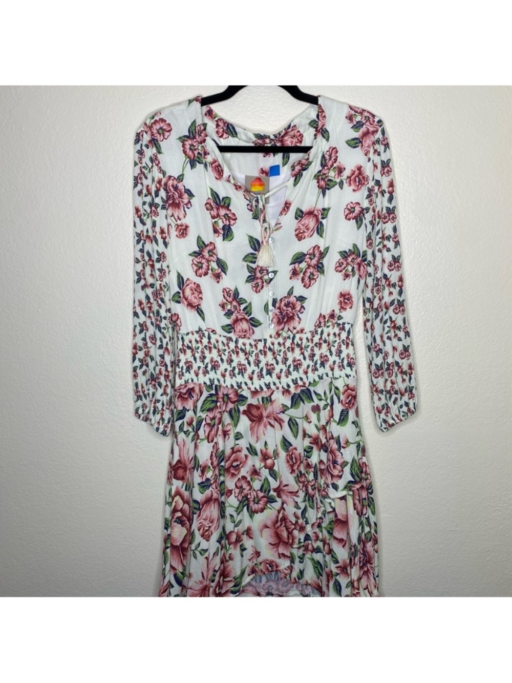 Anthropologie Farm Rio Anabela Floral
Smocked Mini Dress - Picture 4 of 9